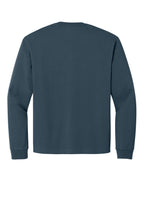 Rear View of VtgNavy BELLA+CANVAS Unisex 7.5-Ounce Heavyweight Long Sleeve Tee BC4651