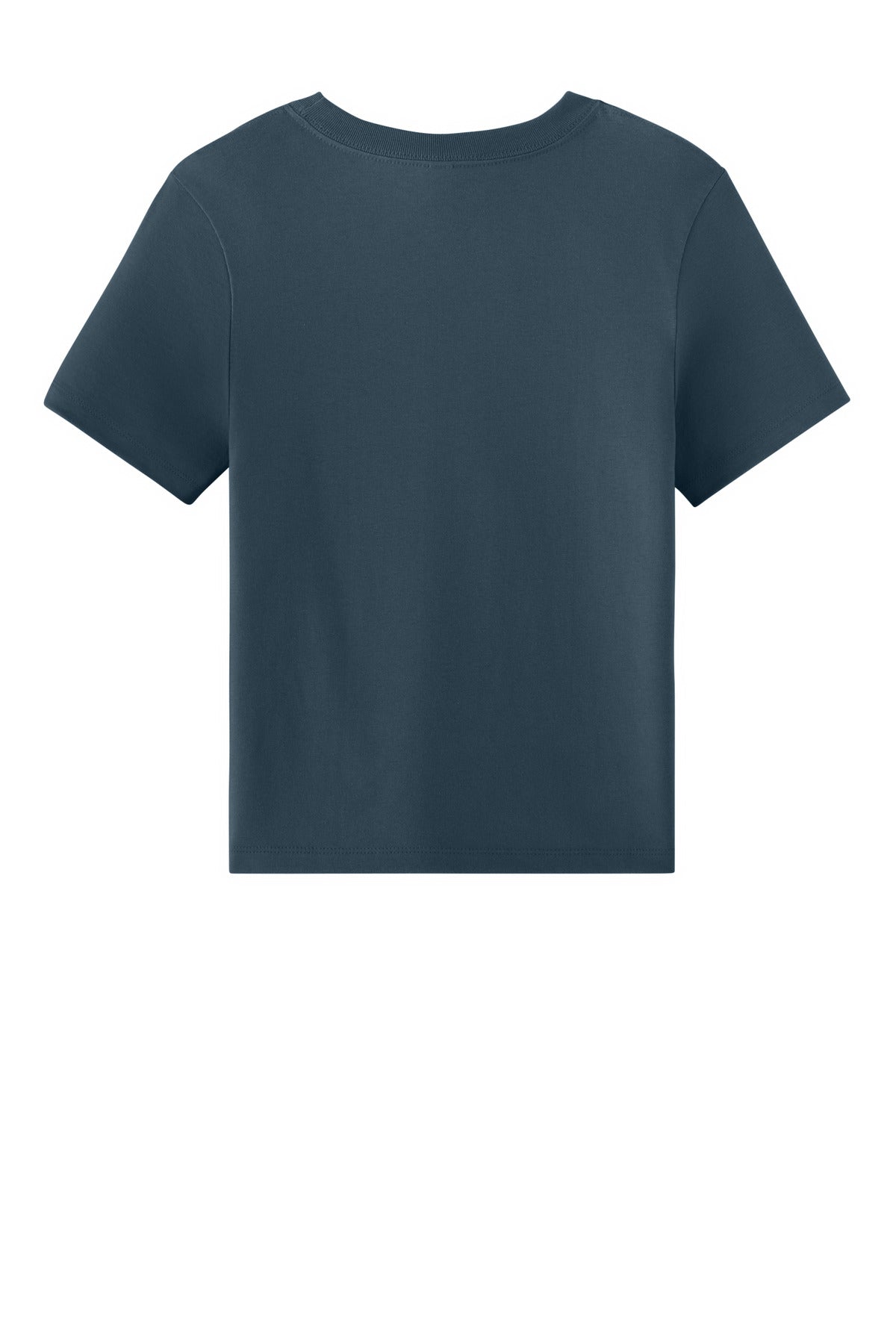 Rear View of VtgNavy BELLA+CANVAS Women's 6-Ounce Heavyweight Tee BC6110