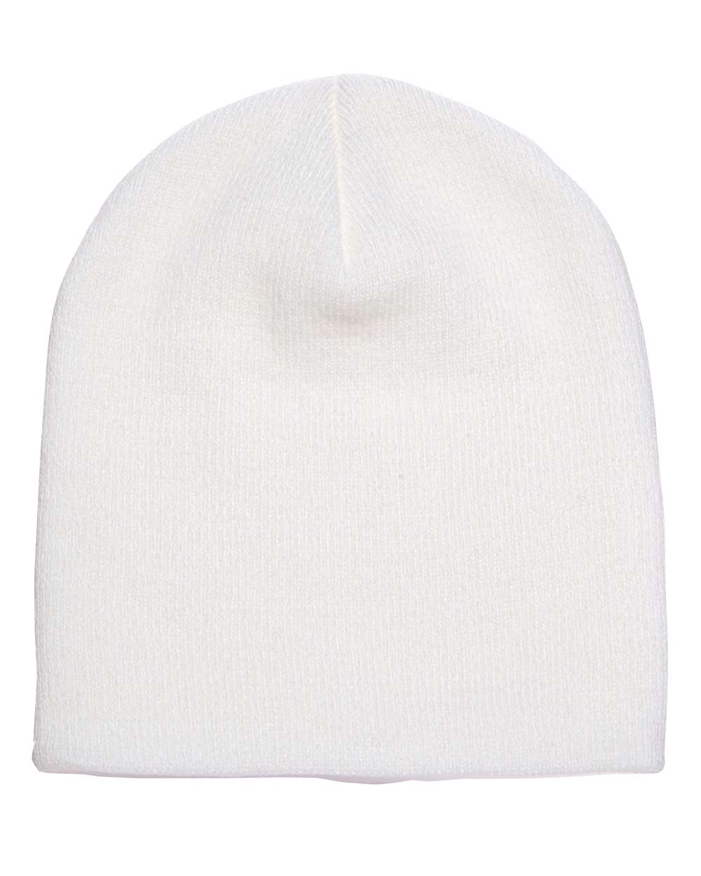 Rear View of White 8 1/2" Beanie - 1500KC