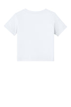 Rear View of White BELLA+CANVAS Infant Jersey Short Sleeve Tee BC3001B