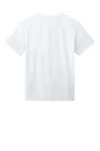 Rear View of White BELLA+CANVAS Unisex 7.5-Ounce Heavyweight Tee BC4610