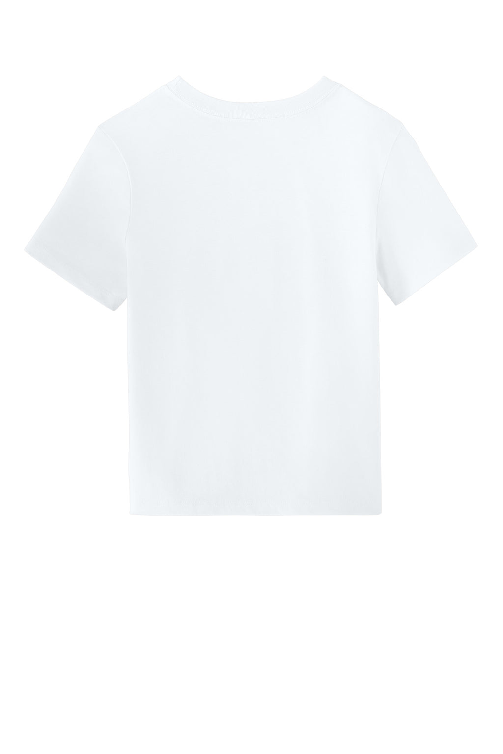 Rear View of White BELLA+CANVAS Women's 6-Ounce Heavyweight Tee BC6110