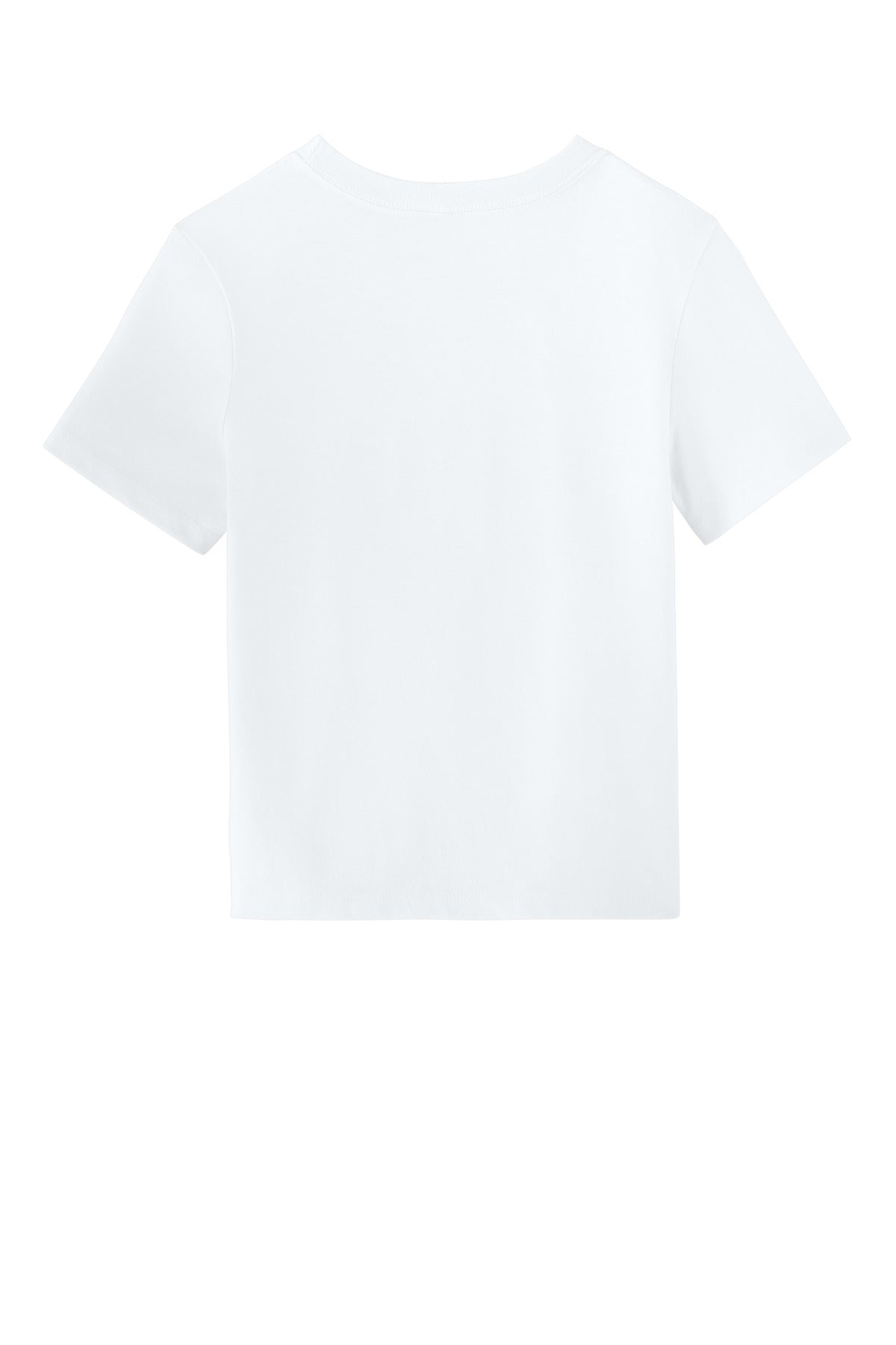 Rear View of White BELLA+CANVAS Women's 6-Ounce Heavyweight Tee BC6110