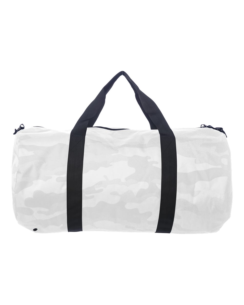 Rear View of White Camo 29L Day Tripper Duffel Bag - INDDUFBAG
