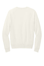 Rear View of WhiteSand Allmade Unisex Organic CVC Fleece Crewneck Sweatshirt AL5004