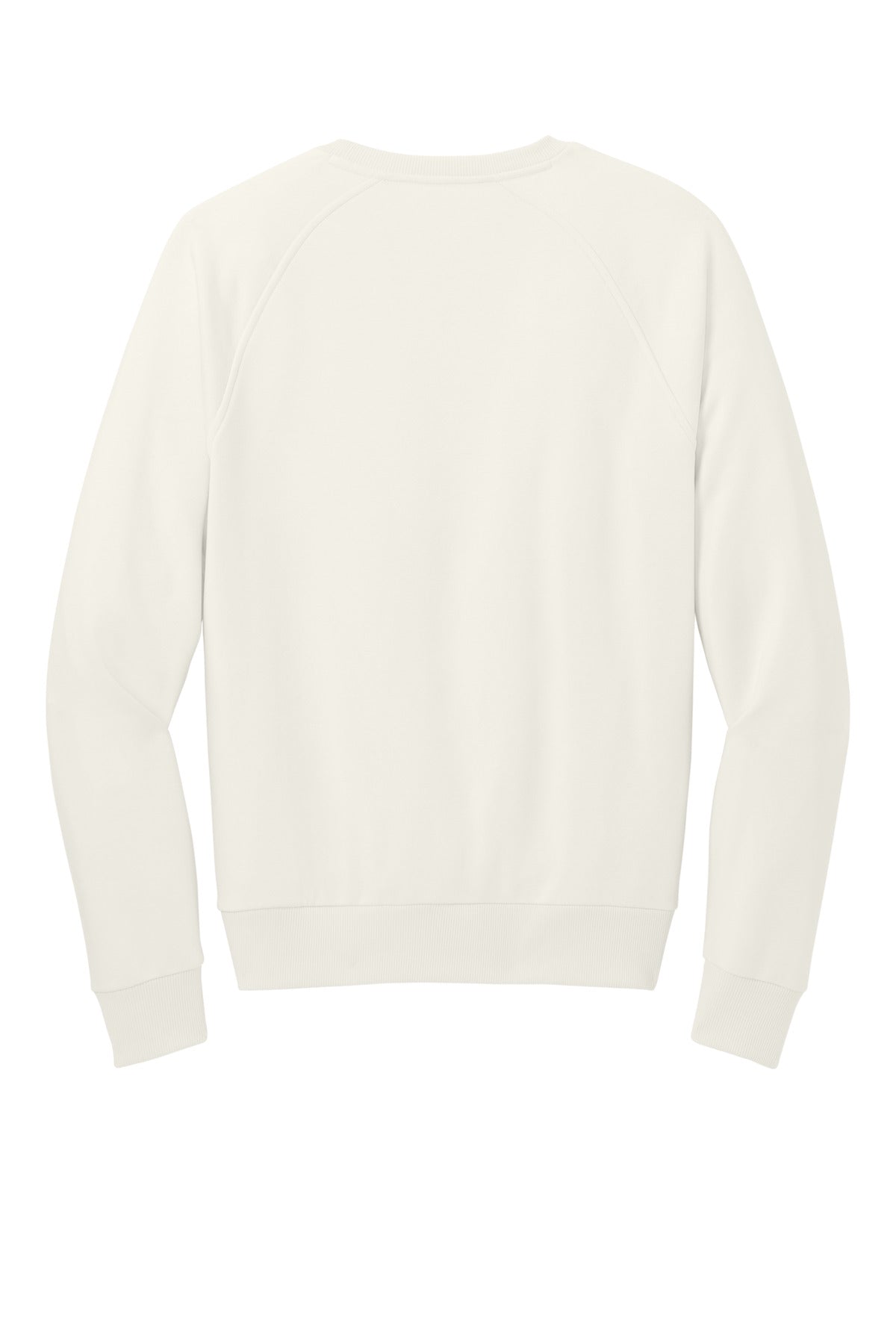 Rear View of WhiteSand Allmade Unisex Organic CVC Fleece Crewneck Sweatshirt AL5004
