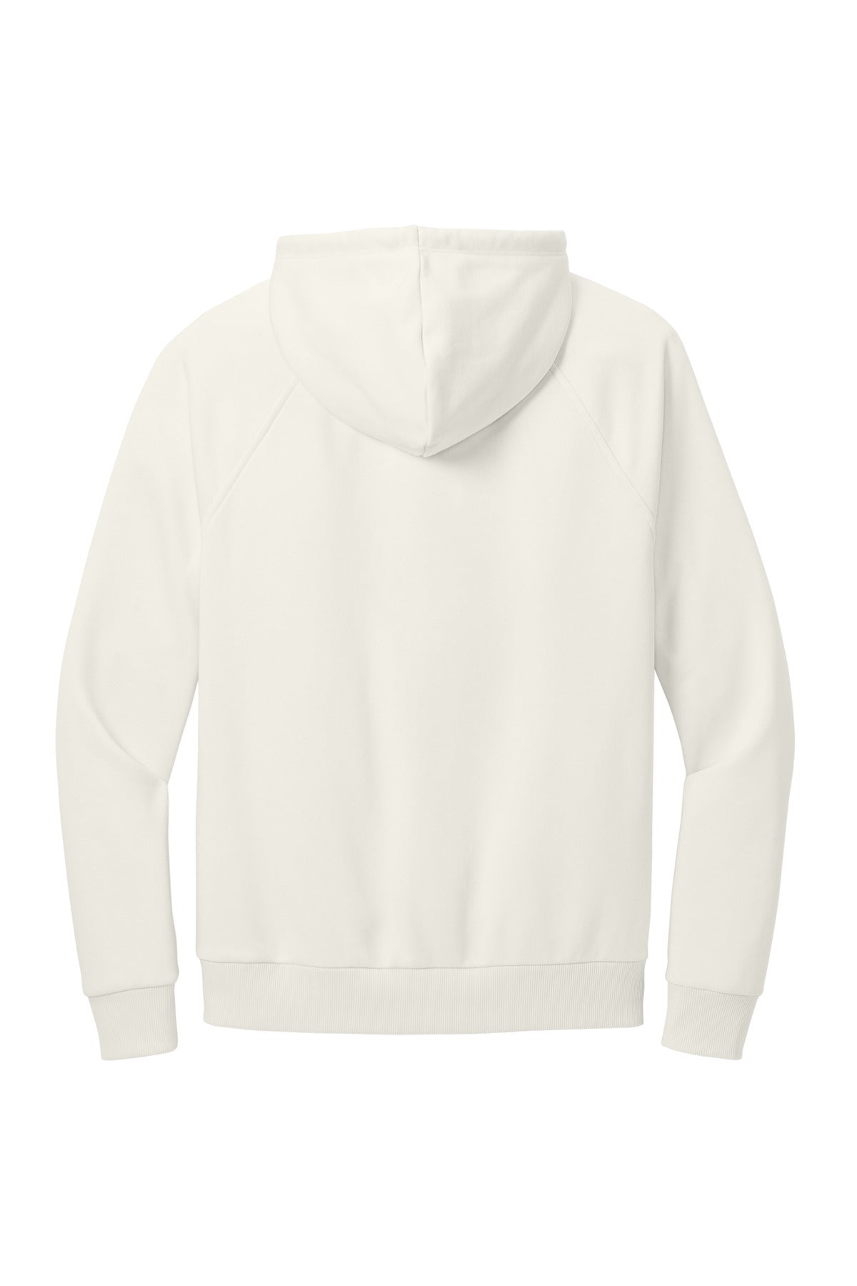 Rear View of WhiteSand Allmade Unisex Organic CVC Fleece Pullover Hoodie AL5000