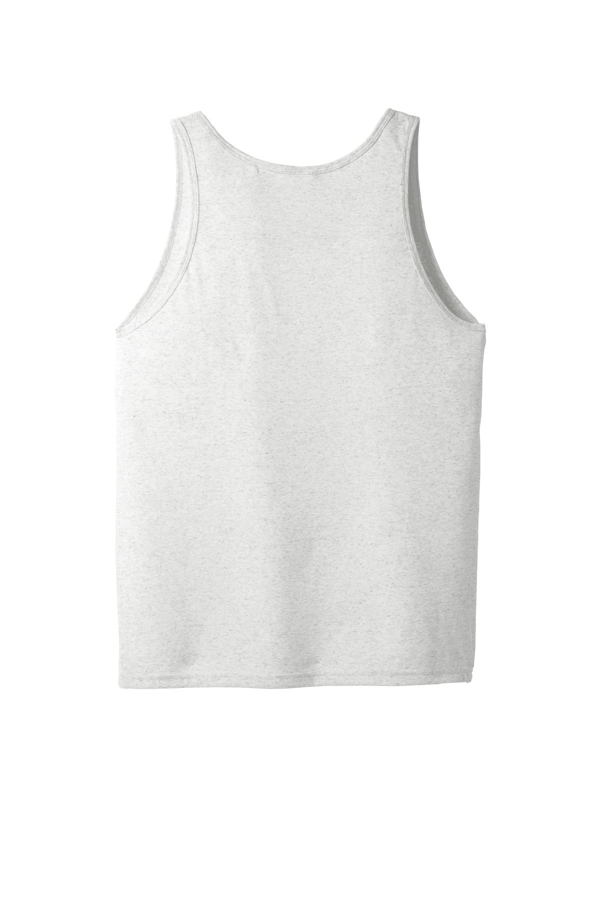 Rear View of Wht Fleck TB BELLA+CANVAS Unisex Jersey Tank. BC3480