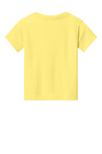 Rear View of Yellow BELLA+CANVAS Toddler Short Sleeve Tee BC3001T