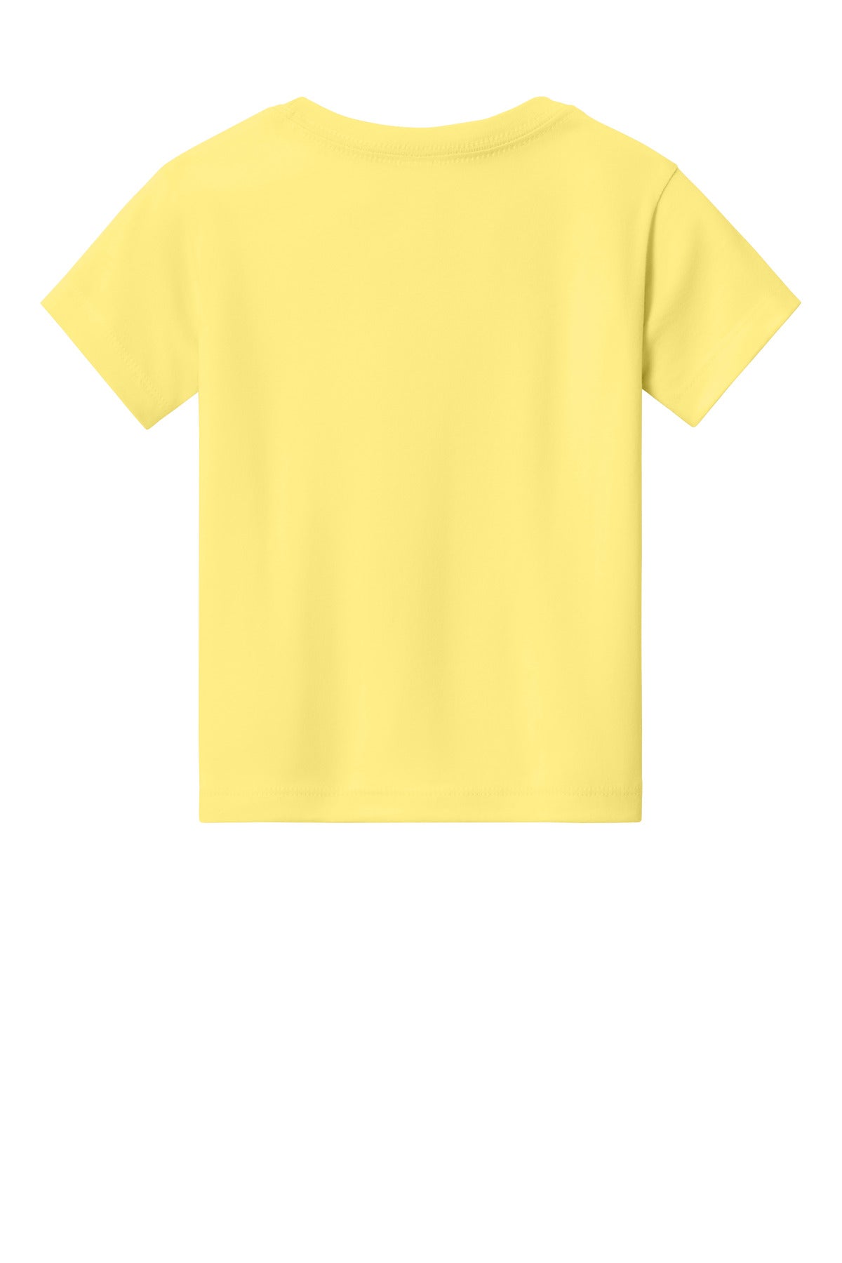Rear View of Yellow BELLA+CANVAS Toddler Short Sleeve Tee BC3001T