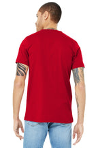 Red BELLA+CANVAS Unisex Jersey Short Sleeve V-Neck Tee. BC3005