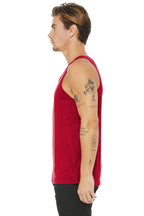Red BELLA+CANVAS Unisex Jersey Tank. BC3480
