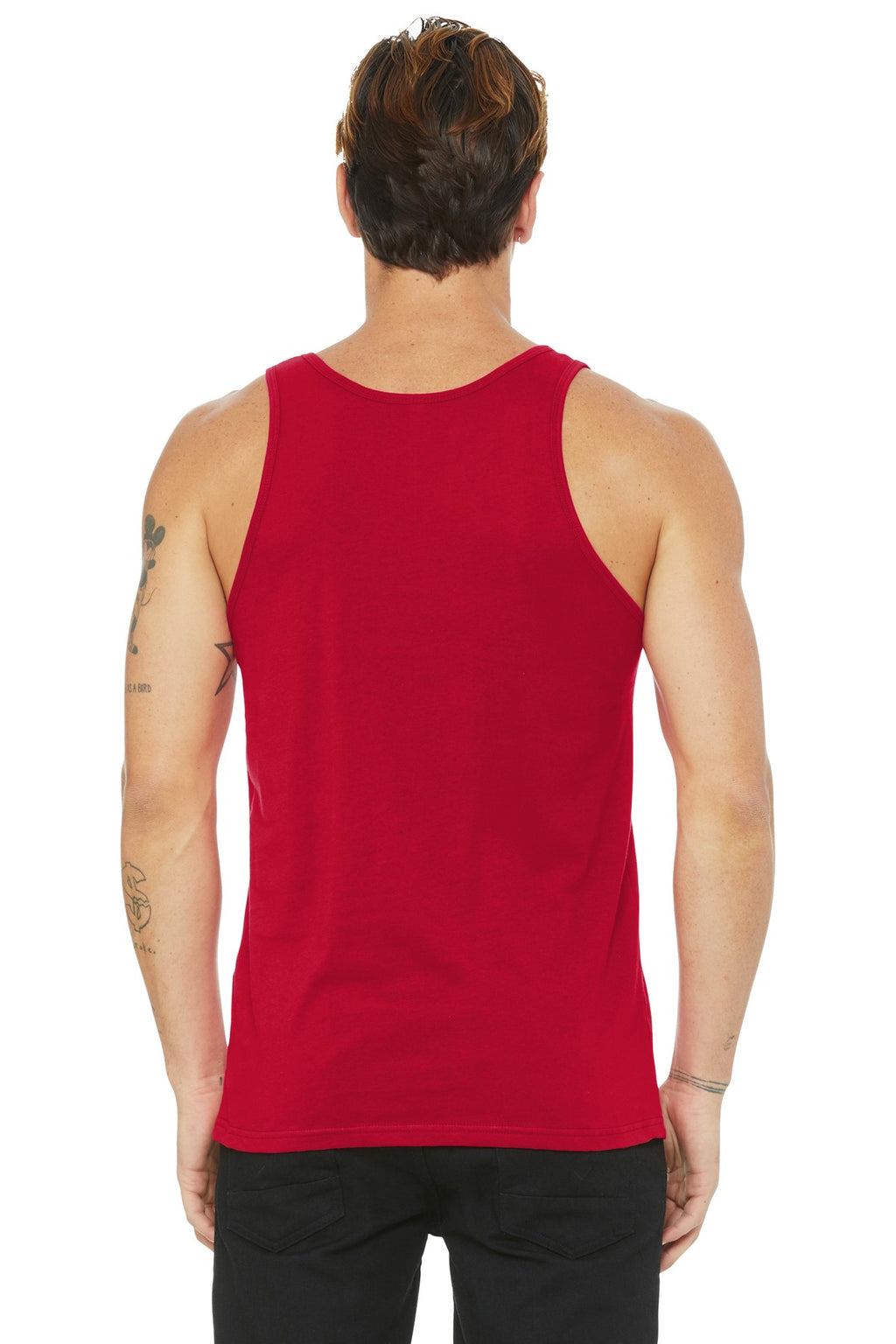 Red BELLA+CANVAS Unisex Jersey Tank. BC3480