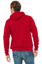 Red BELLA+CANVAS Unisex Sponge Fleece Pullover Hoodie. BC3719
