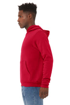 Red BELLA+CANVAS Unisex Sponge Fleece Pullover Hoodie. BC3719