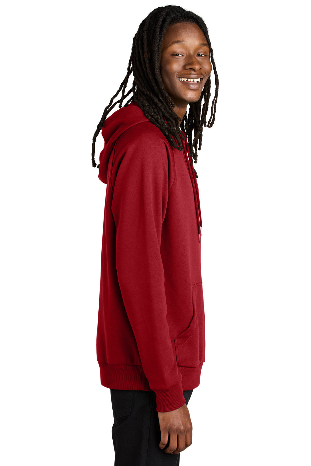 RevlutnRed Allmade Unisex Organic CVC Fleece Pullover Hoodie AL5000
