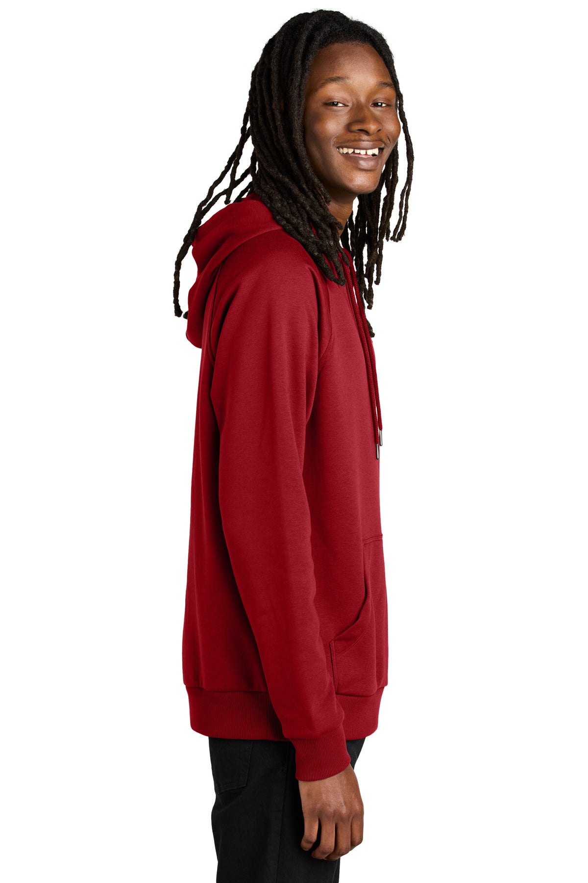 RevlutnRed Allmade Unisex Organic CVC Fleece Pullover Hoodie AL5000