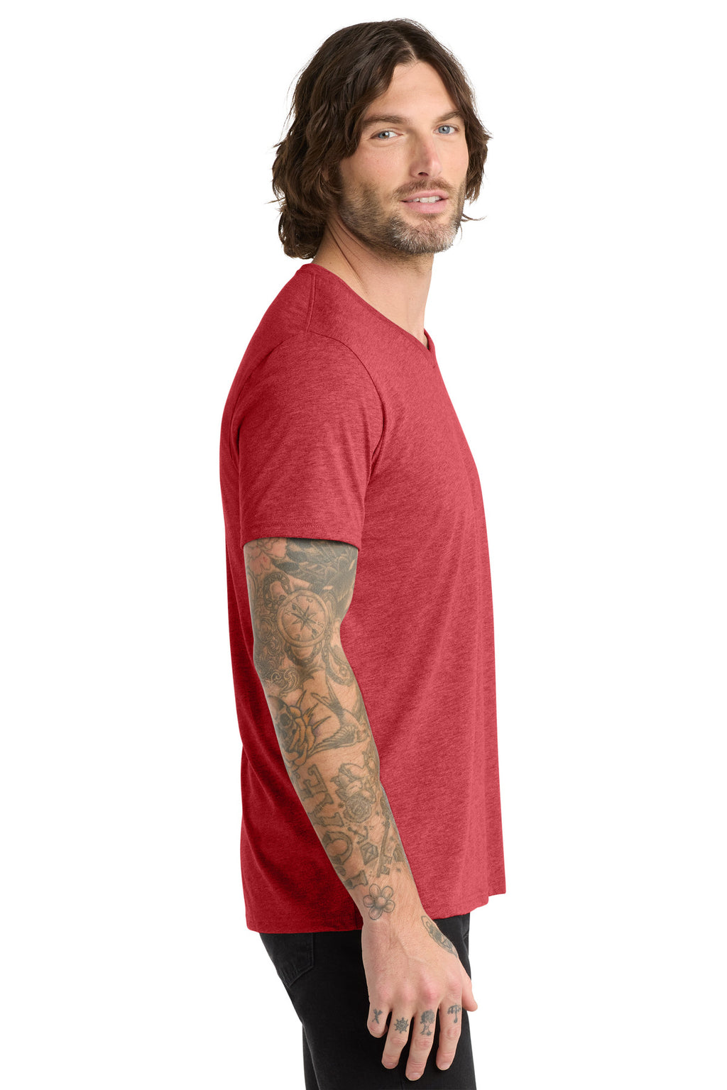 Rise Up Red Allmade Unisex Tri-Blend V-Neck Tee AL2014