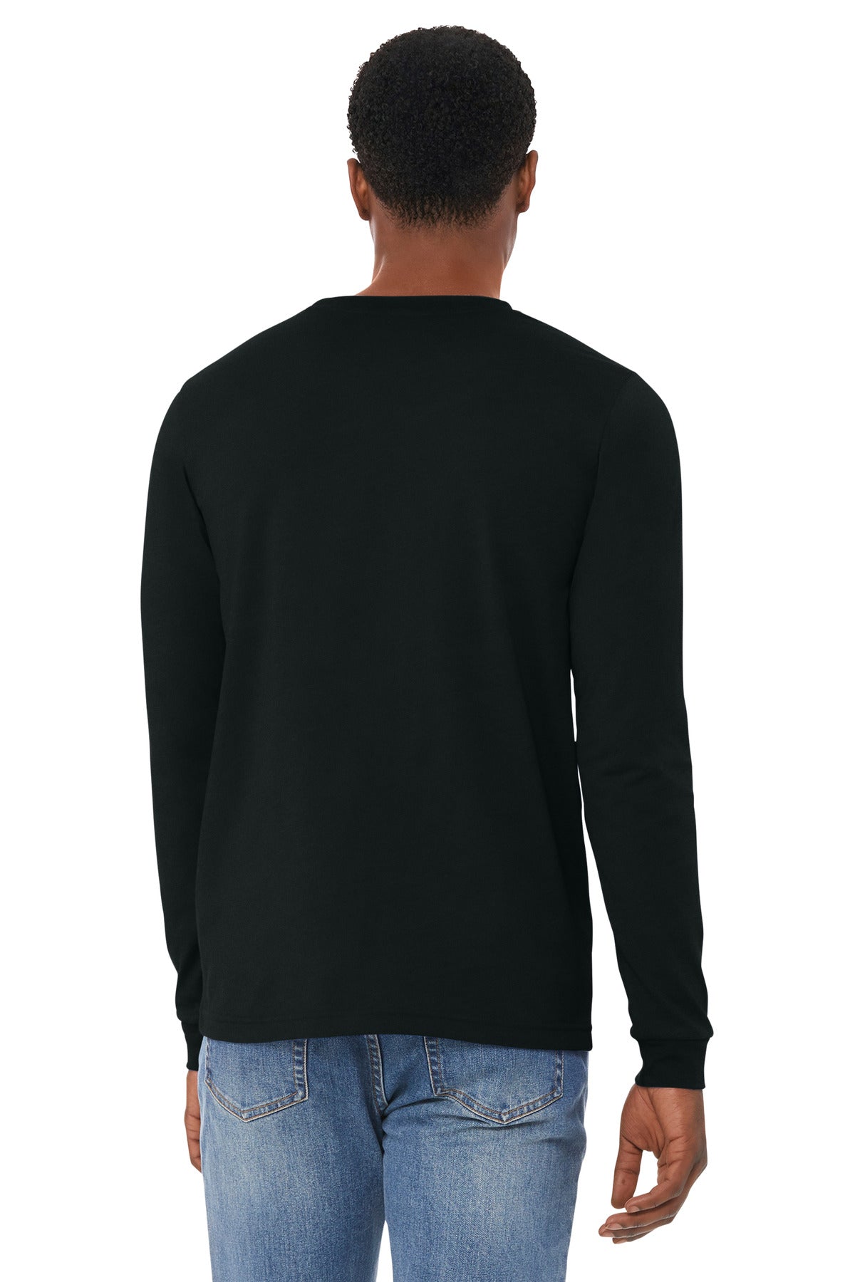 SldBkBlend BELLA+CANVAS Unisex Heather CVC Long Sleeve Tee BC3501CVC