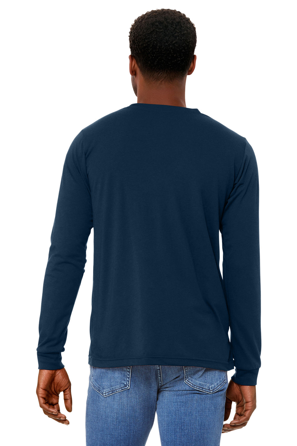 SldNavyTB BELLA+CANVAS Unisex Triblend Long Sleeve Tee BC3513