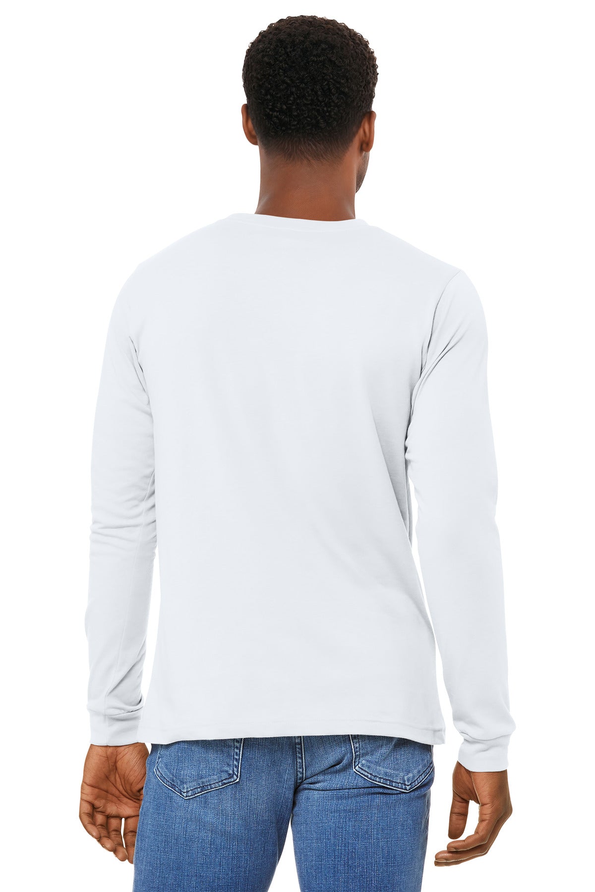 SldWhBlend BELLA+CANVAS Unisex Heather CVC Long Sleeve Tee BC3501CVC