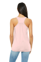 Soft Pink BELLA+CANVAS Women's Flowy Racerback Tank. BC8800