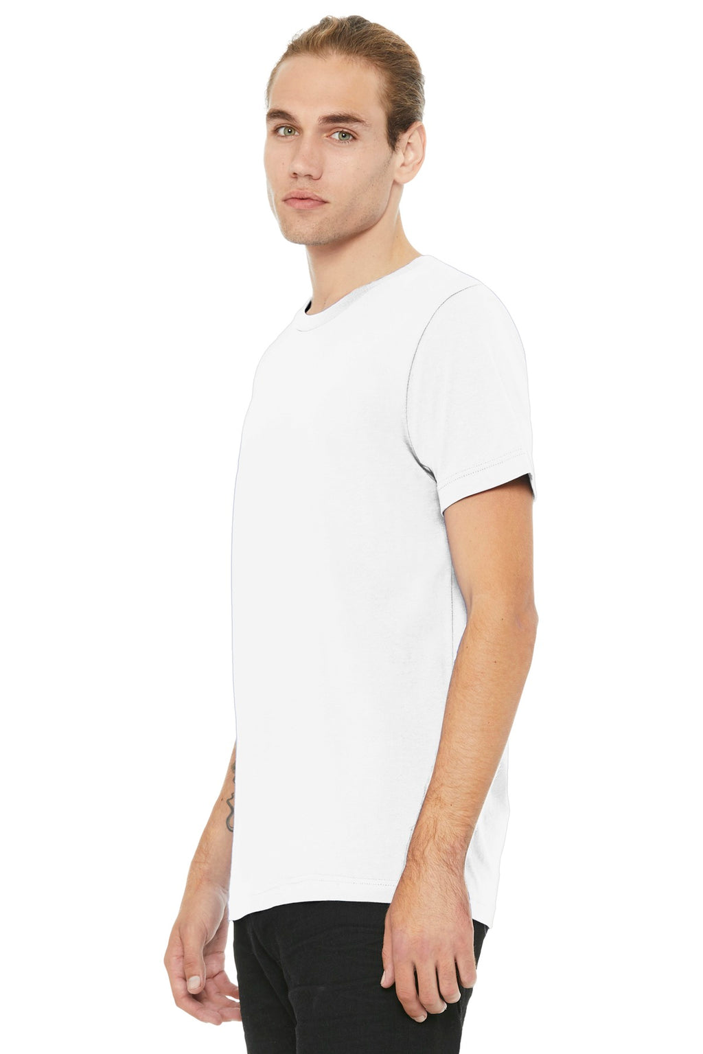 Sol White Blnd BELLA+CANVAS Unisex Heather CVC Short Sleeve Tee. BC3001CVC