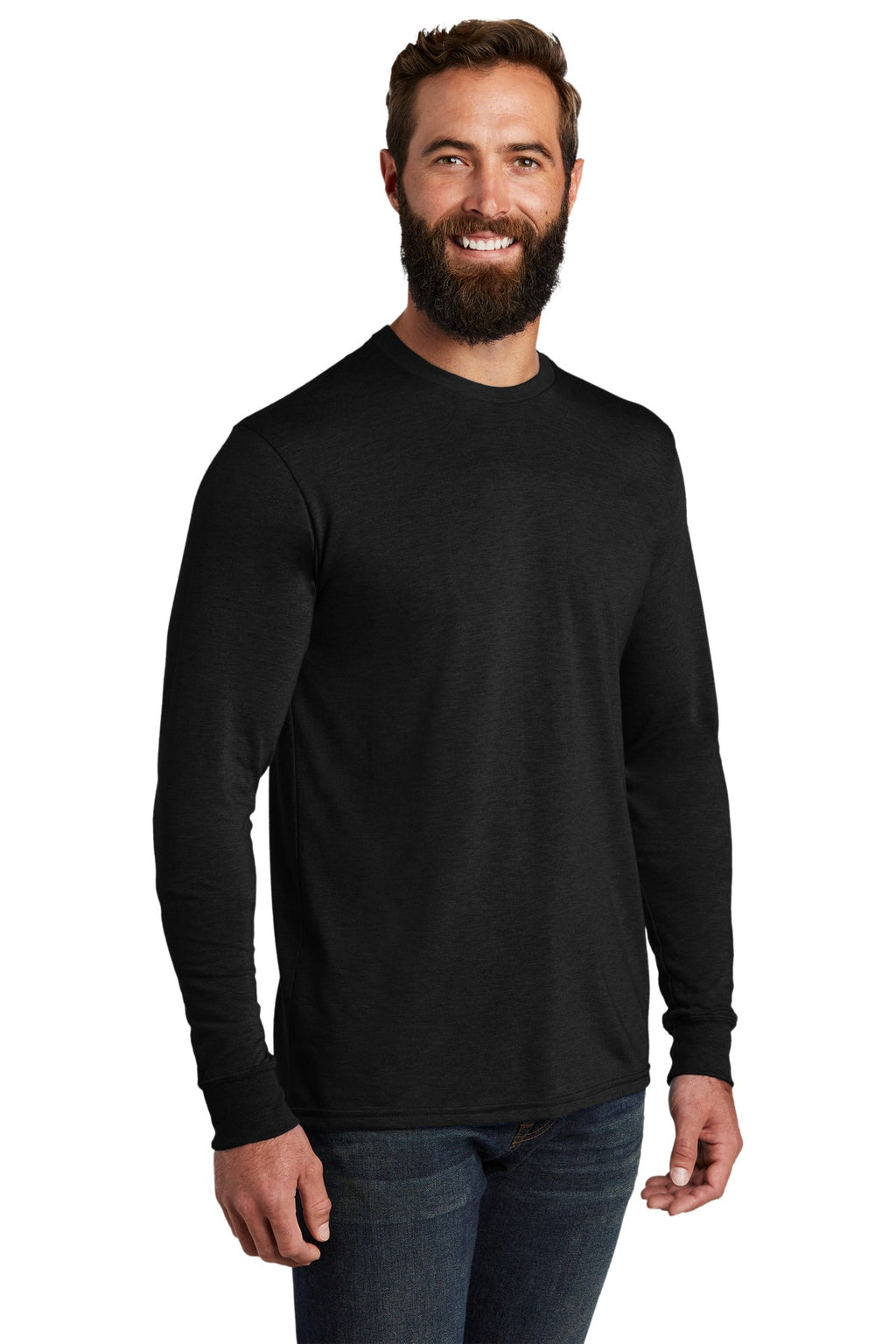 Space Black Allmade Unisex Tri-Blend Long Sleeve Tee AL6004