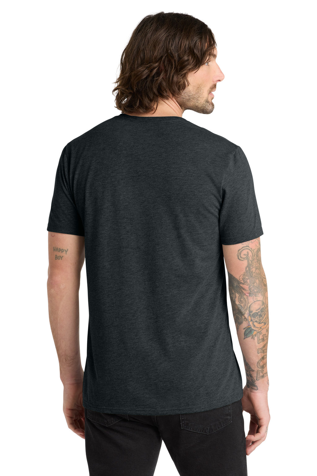 Space Black Allmade Unisex Tri-Blend V-Neck Tee AL2014