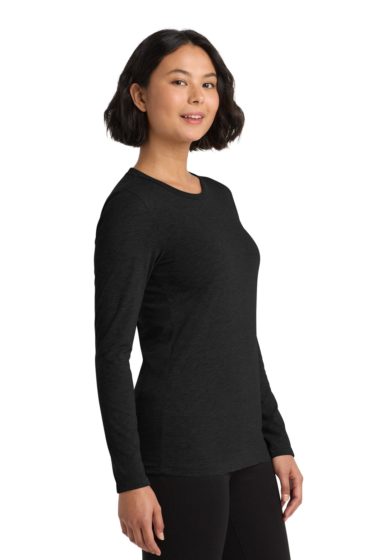 Space Black Allmade Women's Tri-Blend Long Sleeve Tee AL6008