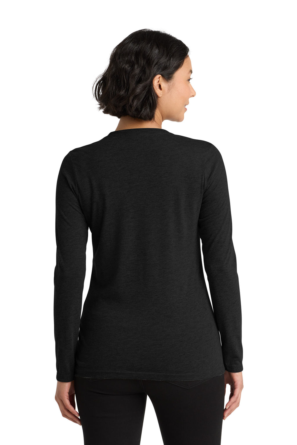 Space Black Allmade Women's Tri-Blend Long Sleeve Tee AL6008