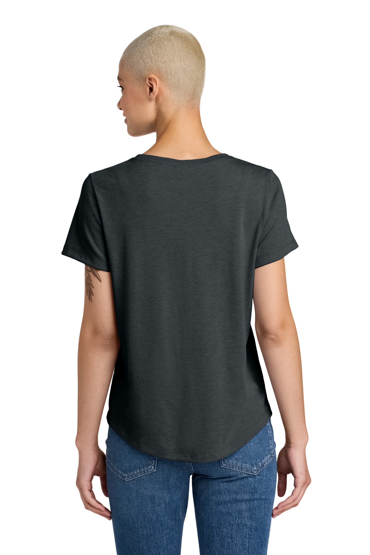 SpaceBlack Allmade Women's Relaxed Tri-Blend Scoop Neck Tee AL2015