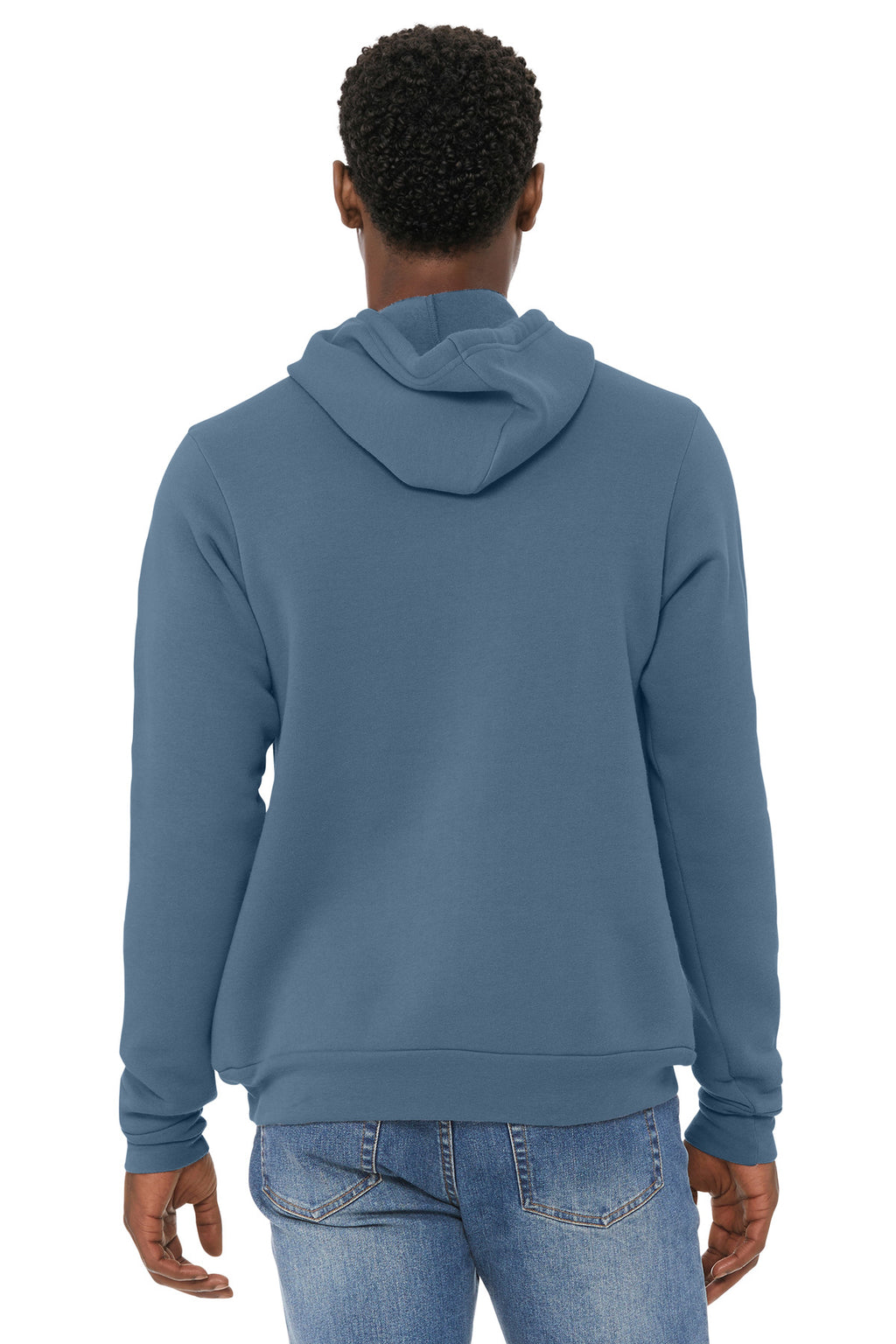 SteelBlue BELLA+CANVAS Unisex Sponge Fleece Pullover Hoodie. BC3719