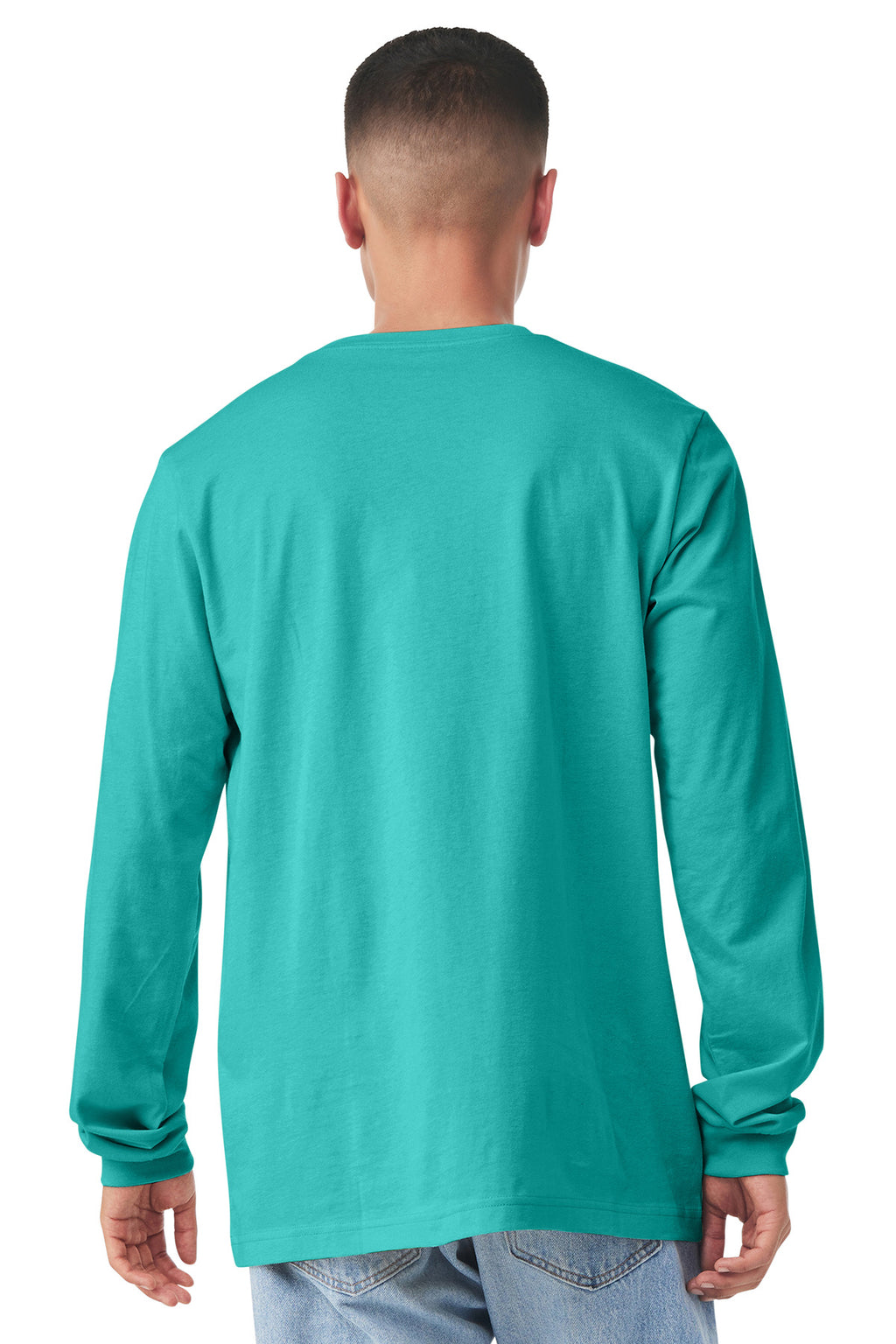 Teal BELLA+CANVAS Unisex Jersey Long Sleeve Tee. BC3501