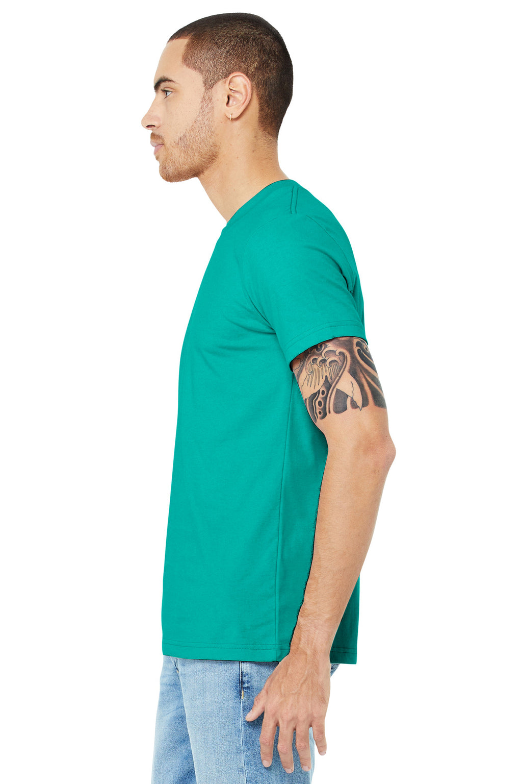 Teal BELLA+CANVAS Unisex Jersey Short Sleeve Tee. BC3001