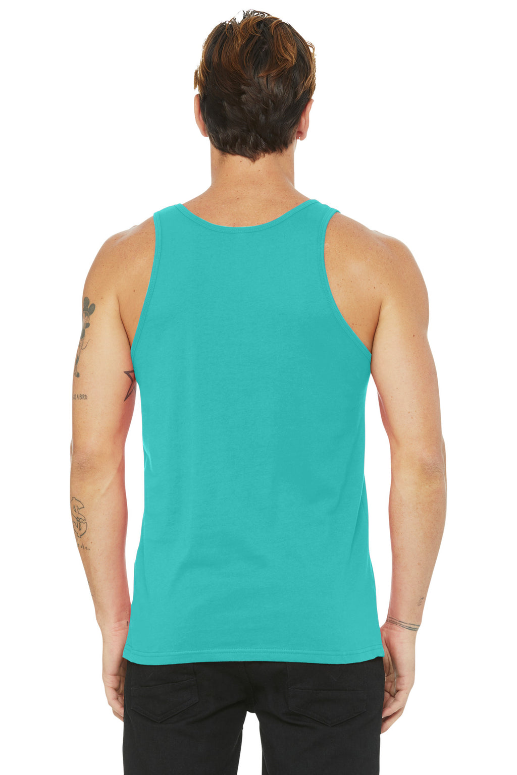 Teal BELLA+CANVAS Unisex Jersey Tank. BC3480