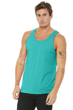 Teal BELLA+CANVAS Unisex Jersey Tank. BC3480