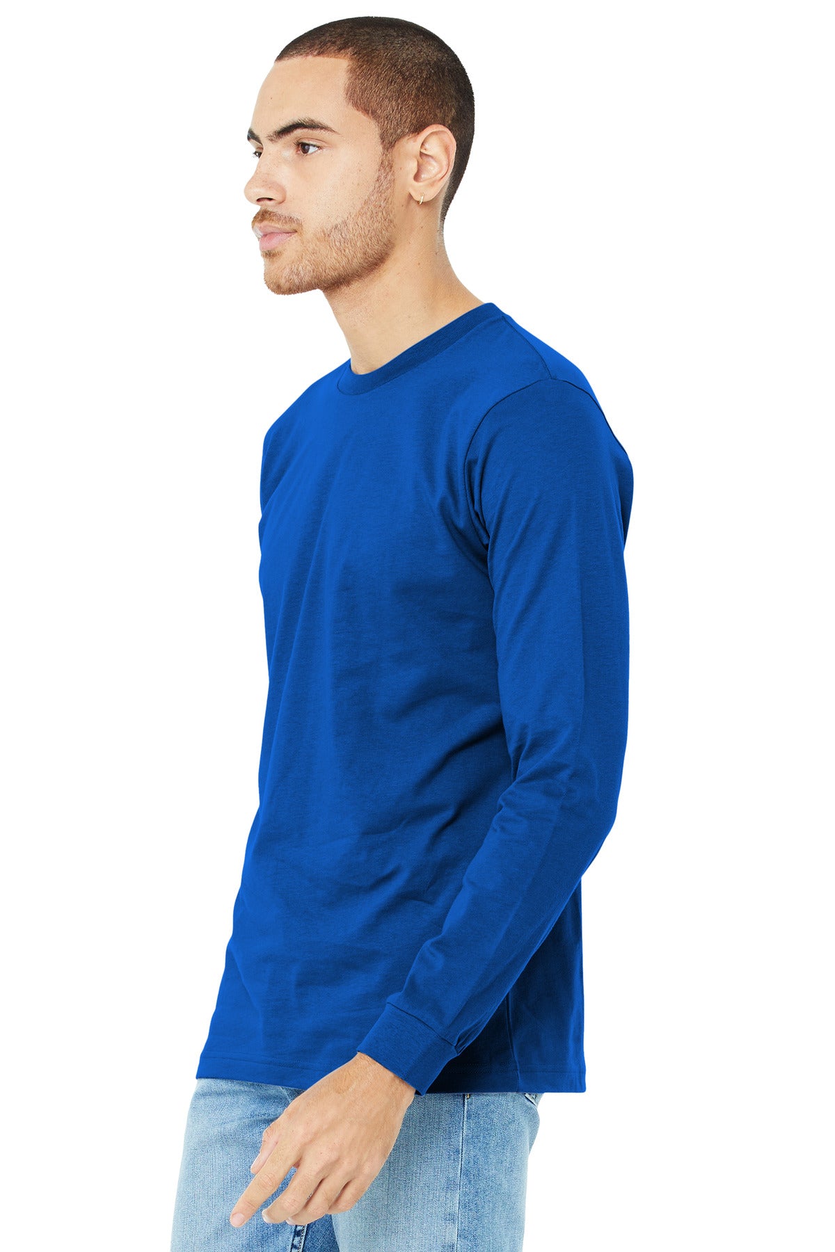 True Royal BELLA+CANVAS Unisex Jersey Long Sleeve Tee. BC3501