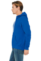 True Royal BELLA+CANVAS Unisex Sponge Fleece Pullover Hoodie. BC3719
