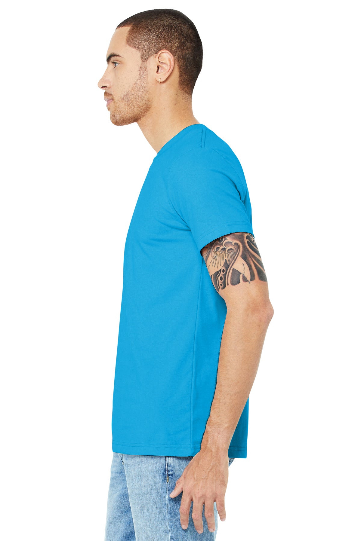 Turquoise BELLA+CANVAS Unisex Jersey Short Sleeve Tee. BC3001