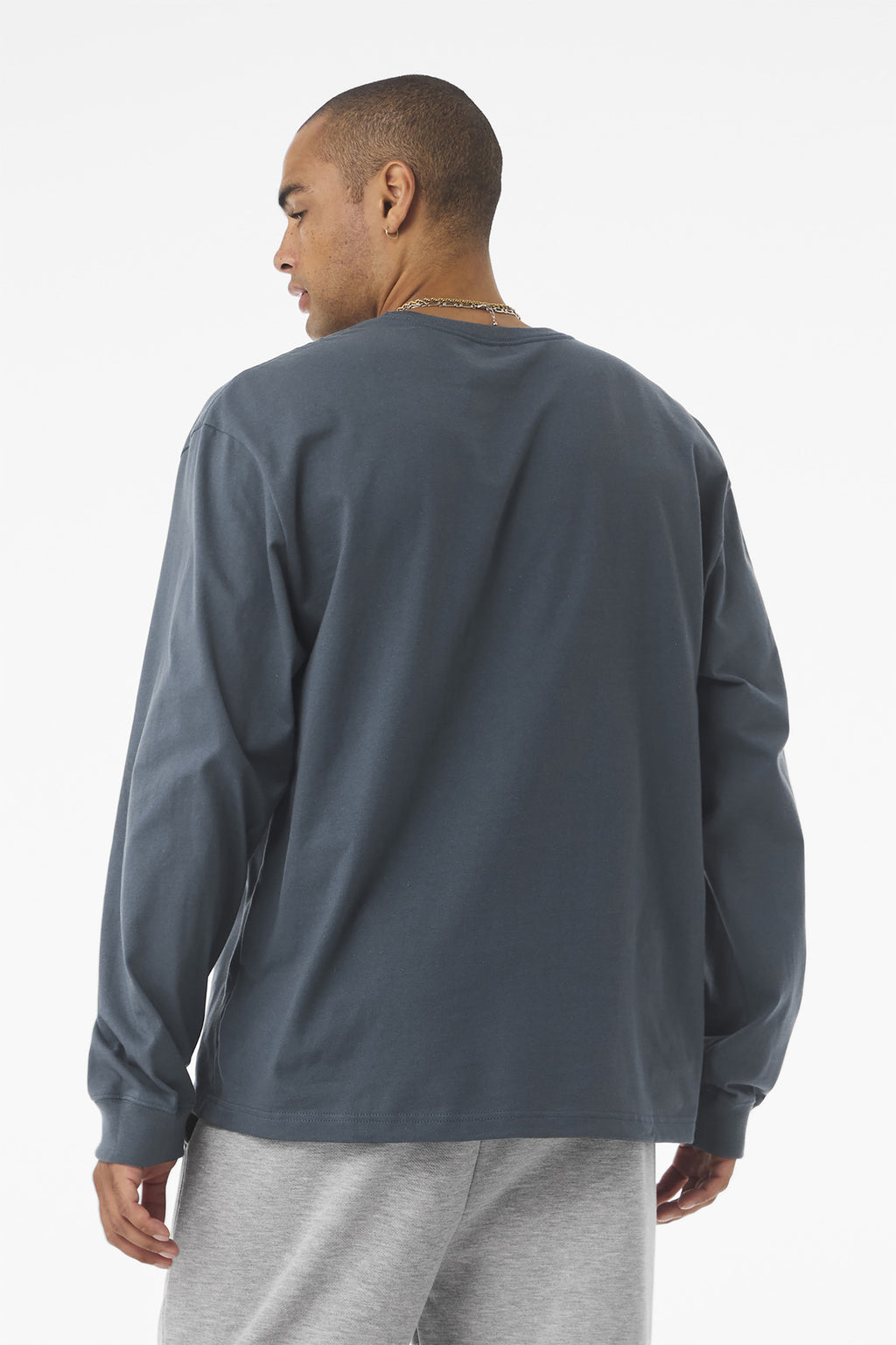 VtgNavy BELLA+CANVAS Unisex 7.5-Ounce Heavyweight Long Sleeve Tee BC4651