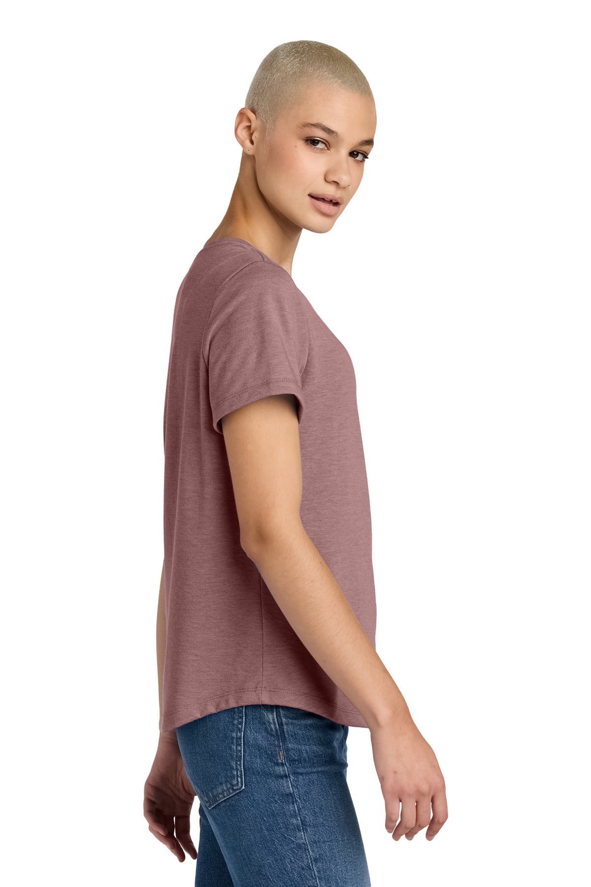 VtgRose Allmade Women's Relaxed Tri-Blend Scoop Neck Tee AL2015