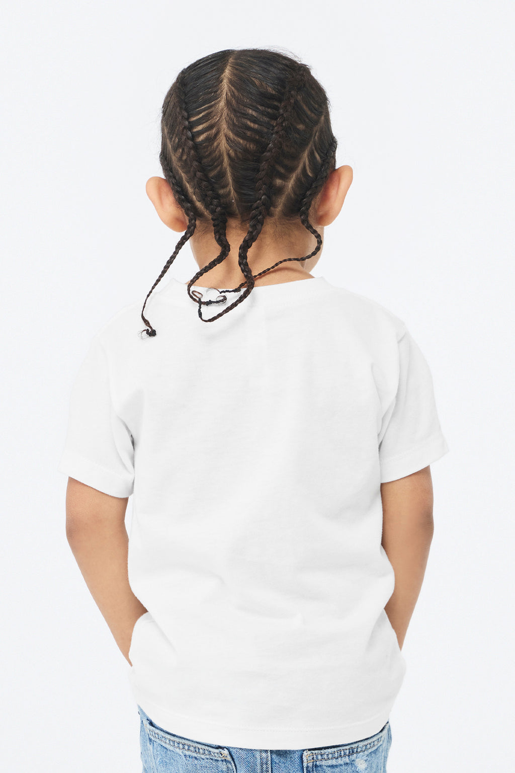 White BELLA+CANVAS Toddler Short Sleeve Tee BC3001T