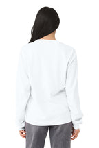 White BELLA+CANVAS Unisex 6-Ounce Heavyweight Long Sleeve Tee BC3511
