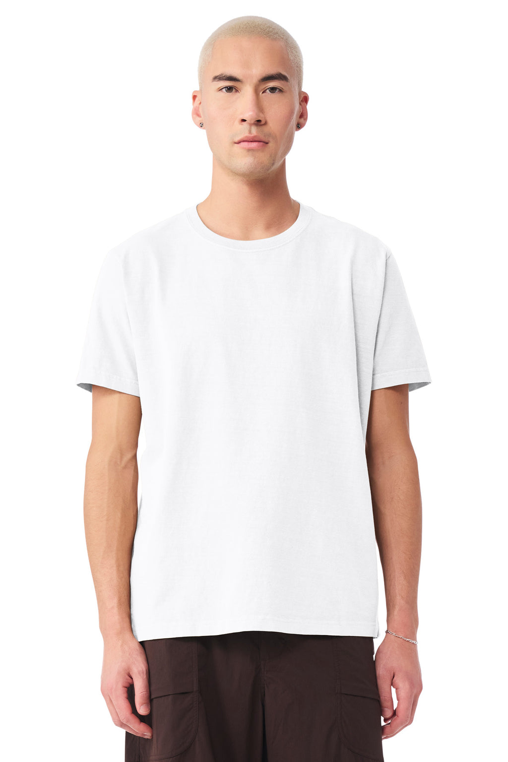 White BELLA+CANVAS Unisex Heavyweight Garment-Dyed Tee BC4810GD