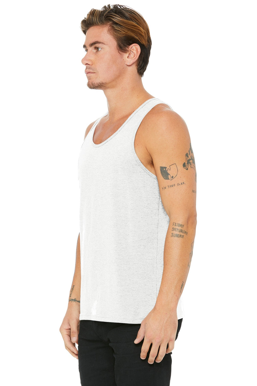 Wht Fleck TB BELLA+CANVAS Unisex Jersey Tank. BC3480