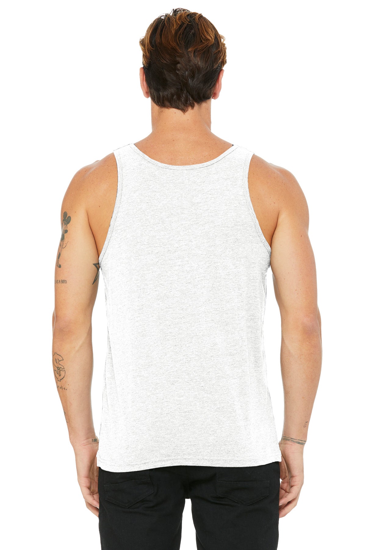 Wht Fleck TB BELLA+CANVAS Unisex Jersey Tank. BC3480