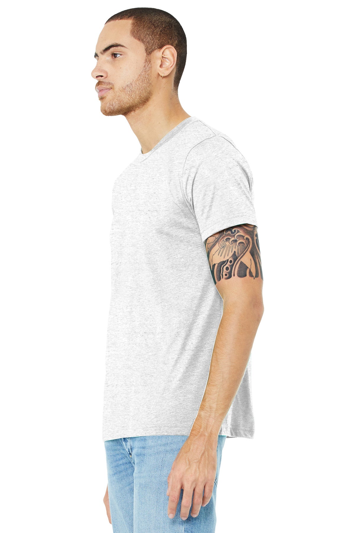 Wht Fleck TB BELLA+CANVAS Unisex Triblend Short Sleeve Tee. BC3413