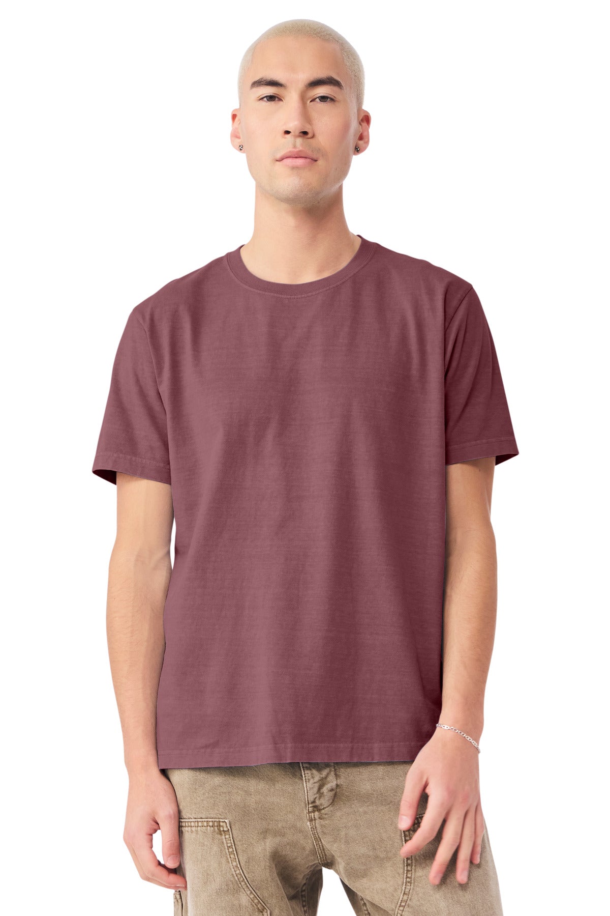 WshdMaroon BELLA+CANVAS Unisex Heavyweight Garment-Dyed Tee BC4810GD
