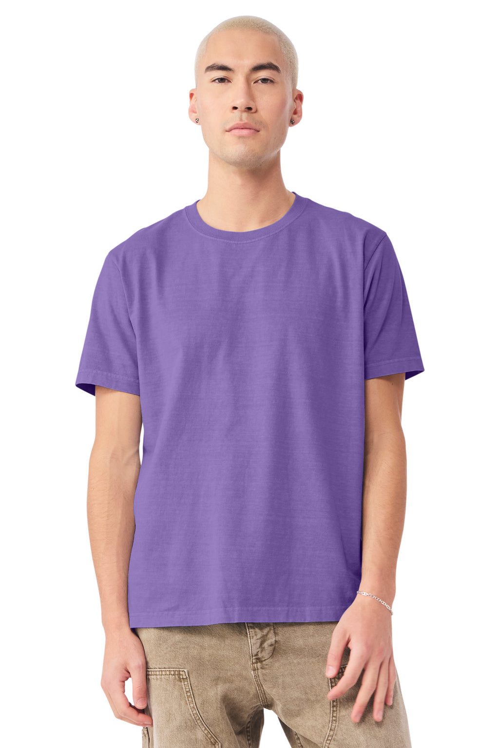 WshdPurple BELLA+CANVAS Unisex Heavyweight Garment-Dyed Tee BC4810GD
